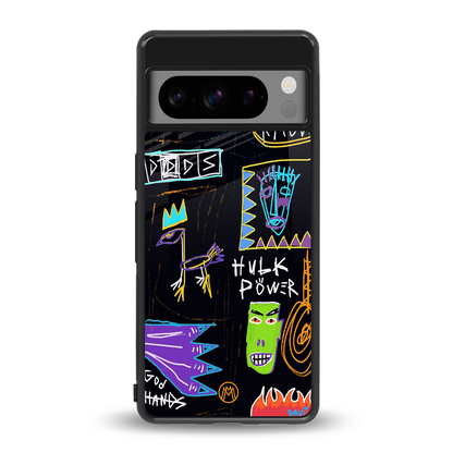 whimsy back phone cover | glass case for google pixel 8 pro