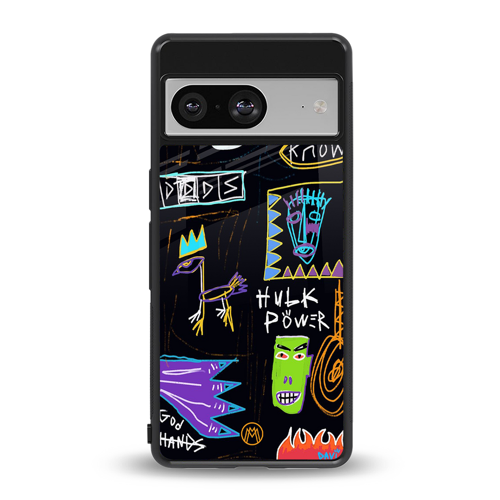 whimsy back phone cover | glass case for Google Pixel 8