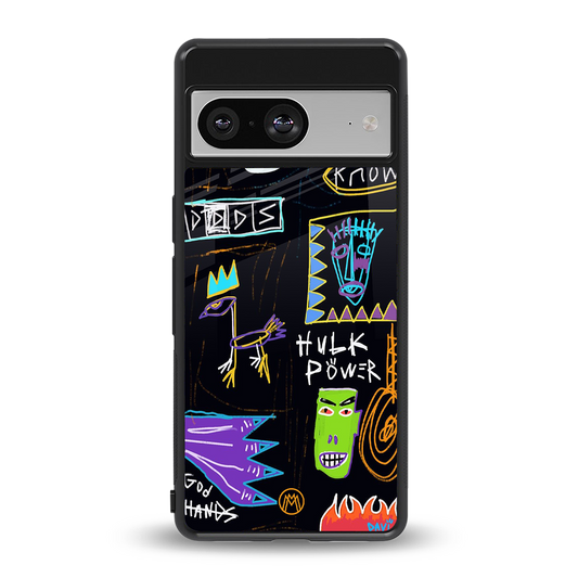 whimsy back phone cover | glass case for Google Pixel 8