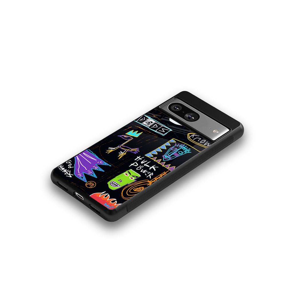 whimsy back phone cover | glass case for Google Pixel 8