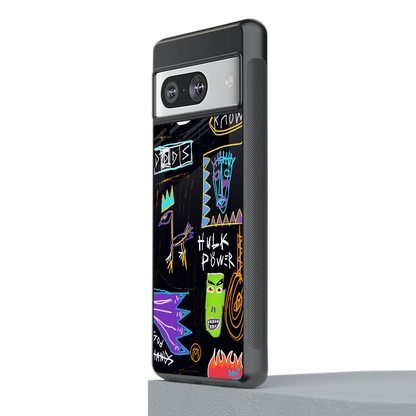 whimsy back phone cover | glass case for Google Pixel 8