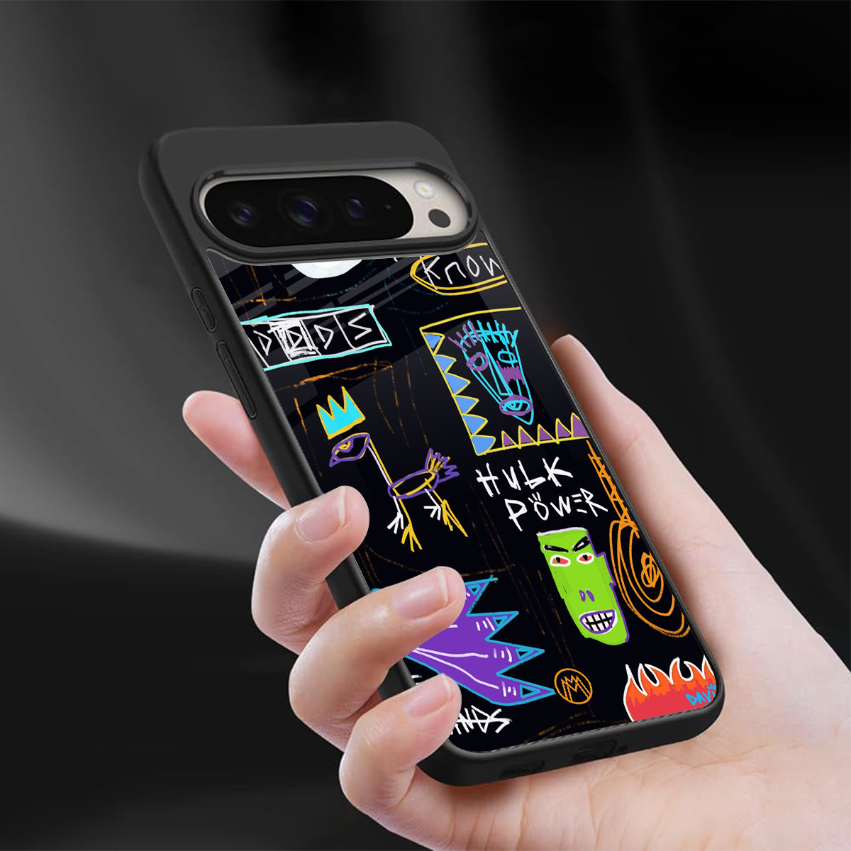 whimsy back phone cover | glass case for google pixel 9 pro