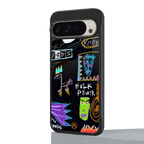 whimsy back phone cover | glass case for google pixel 9 pro
