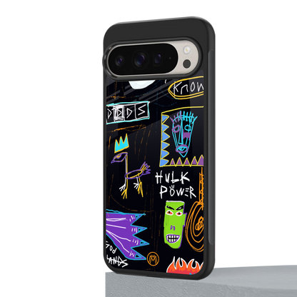 whimsy back phone cover | glass case for google pixel 9 pro