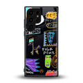 whimsy back phone cover | glass case for samsung galaxy s23 ultra
