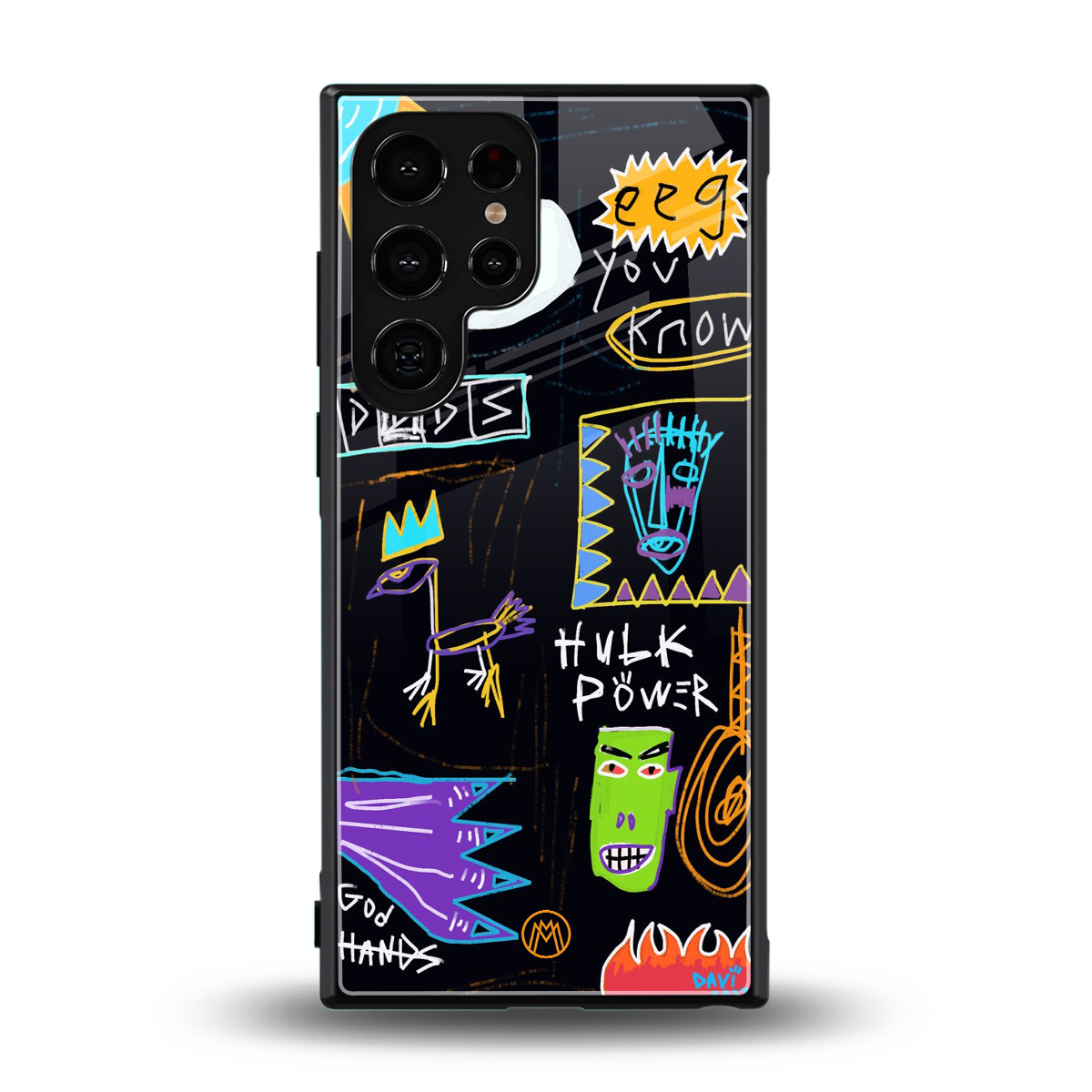 whimsy back phone cover | glass case for samsung galaxy s23 ultra