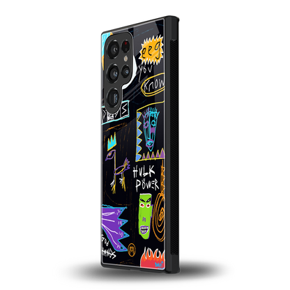 whimsy back phone cover | glass case for samsung galaxy s24 ultra