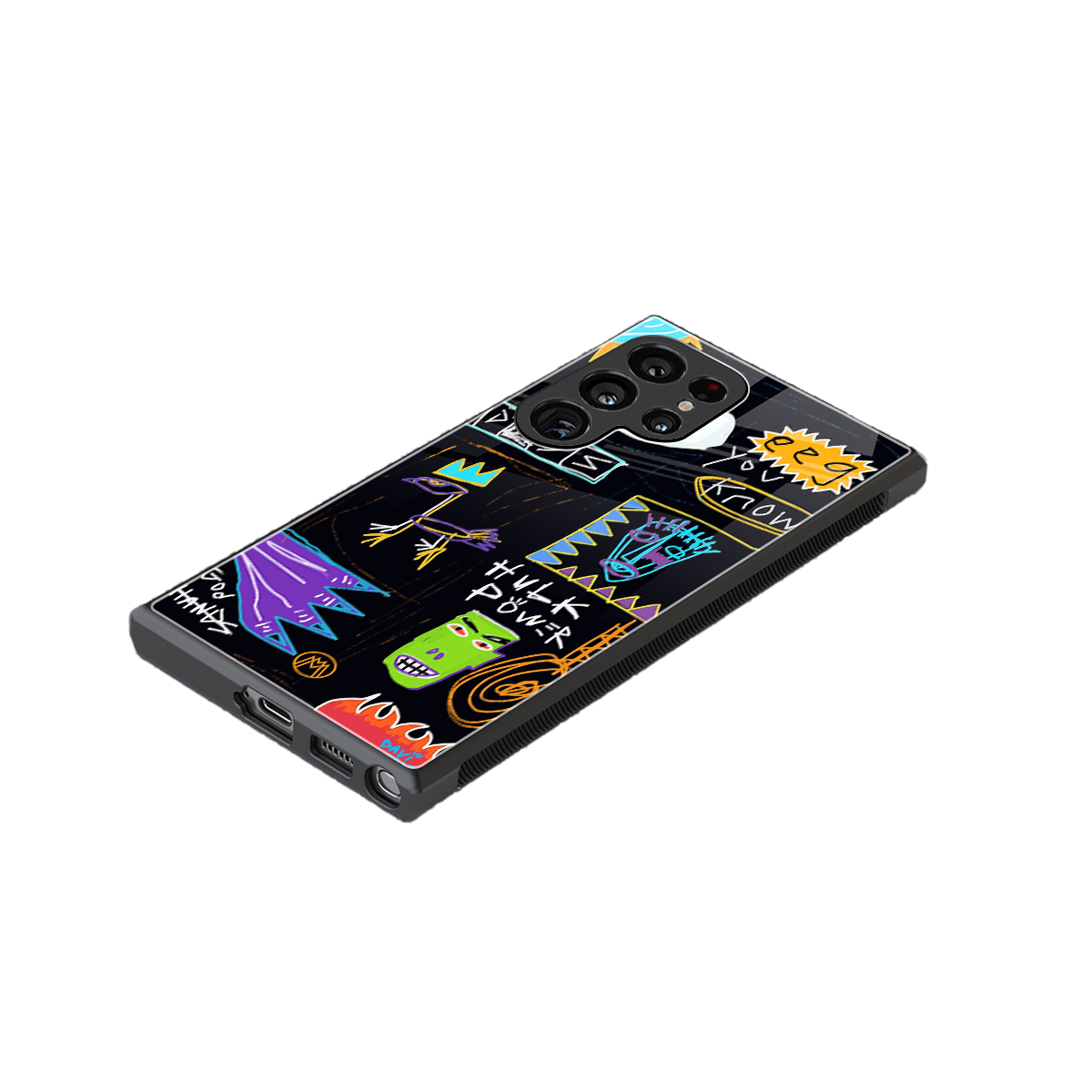 whimsy back phone cover | glass case for samsung galaxy s23 ultra