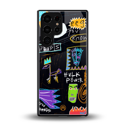 whimsy back phone cover | glass case for samsung galaxy s25 ultra