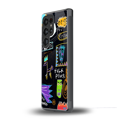 whimsy back phone cover | glass case for samsung galaxy s25 ultra
