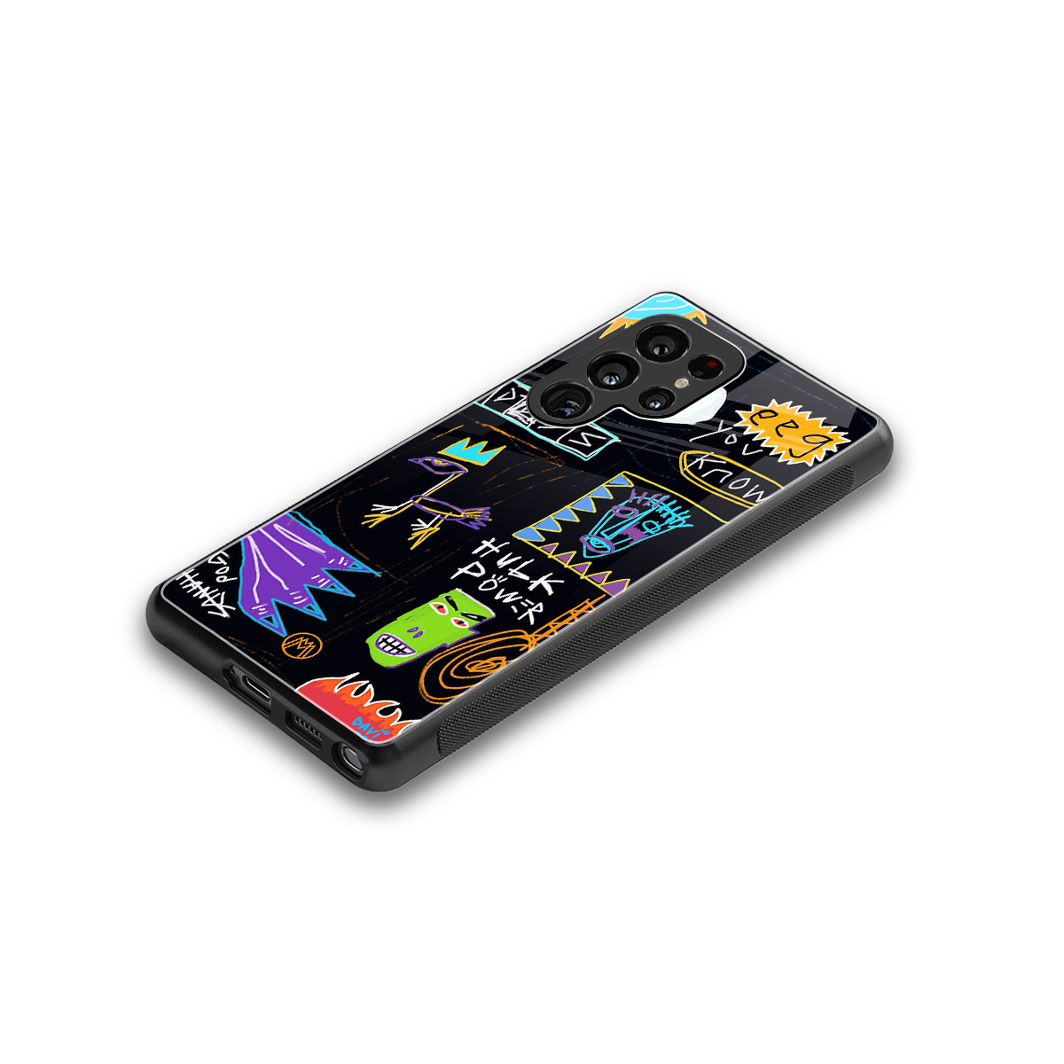 whimsy back phone cover | glass case for samsung galaxy s25 ultra