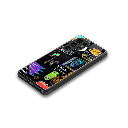 whimsy back phone cover | glass case for samsung galaxy s25 ultra
