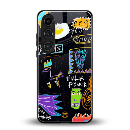 whimsy back phone cover | glass case for samsung galaxy s23