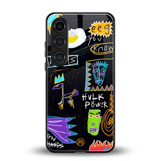 whimsy back phone cover | glass case for samsung galaxy s23