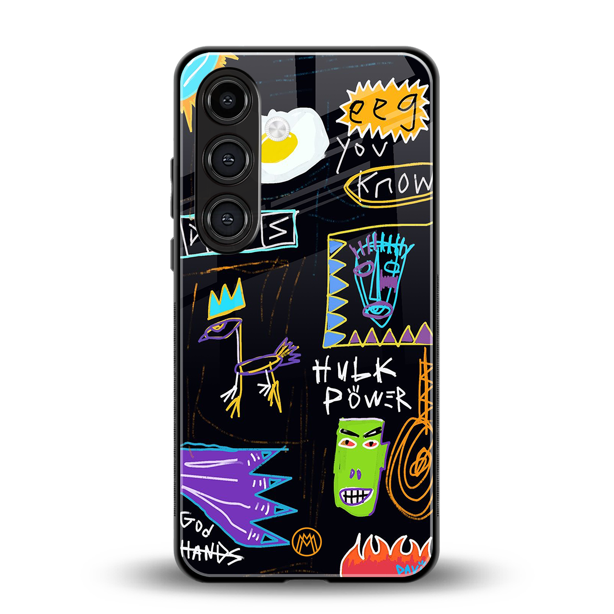 whimsy back phone cover | glass case for samsung galaxy s24 plus