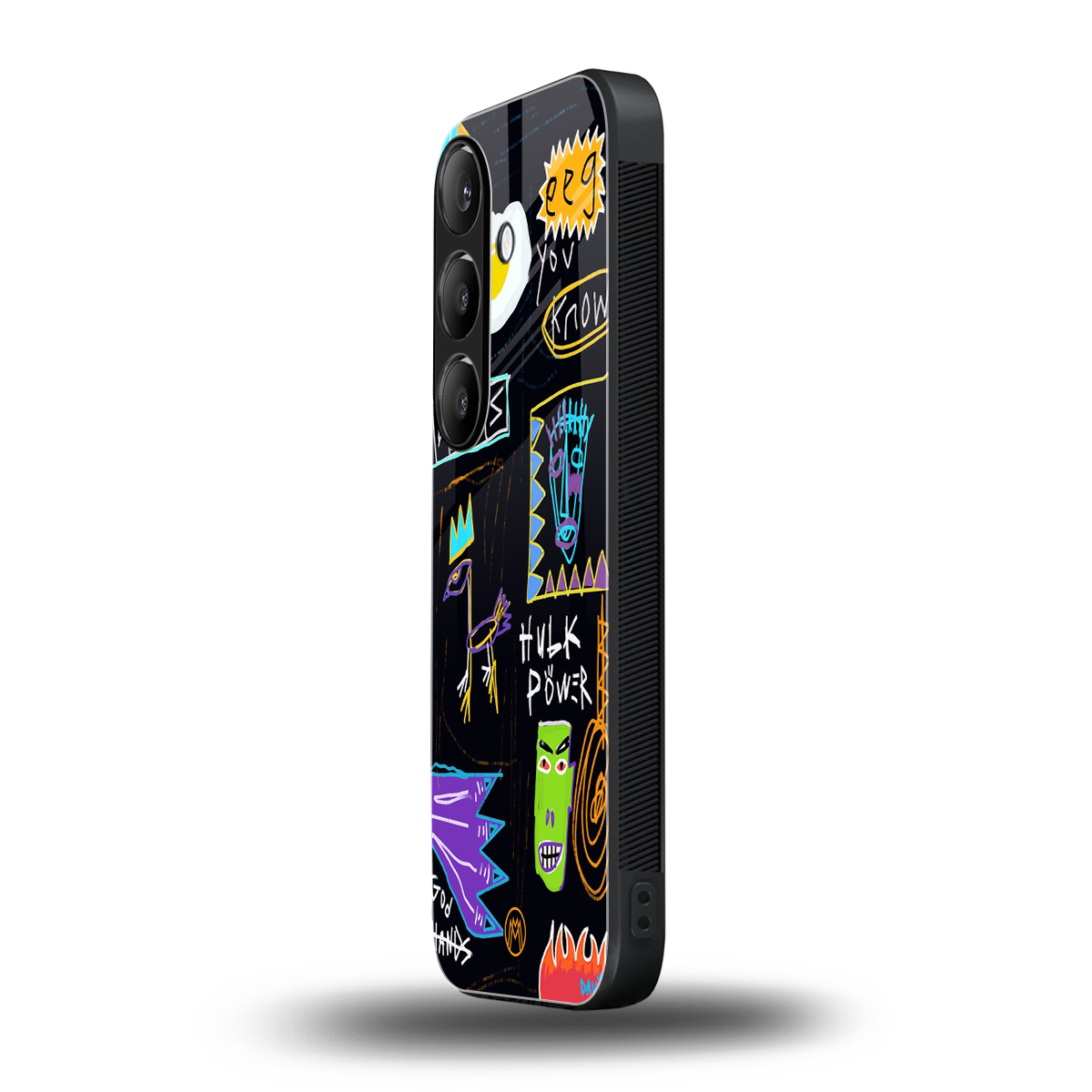 whimsy back phone cover | glass case for samsung galaxy s23 plus