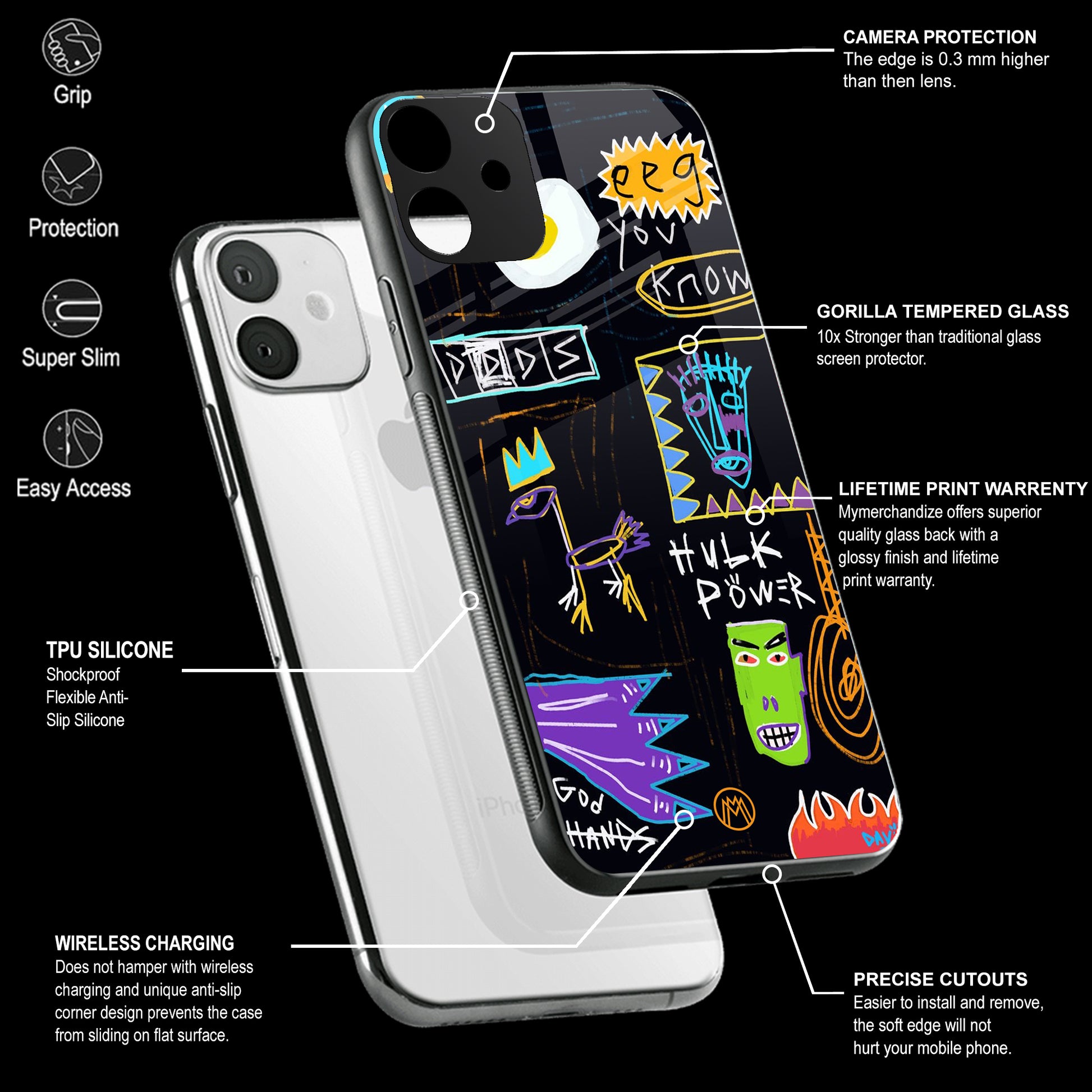 Mobile Phone Cover | Glass Back Case