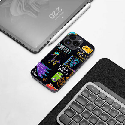 whimsy back phone cover | glass case for samsung galaxy s24 ultra