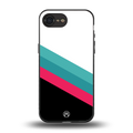 white green red pattern stripes back phone cover | glass case for iphone 16e