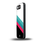 white green red pattern stripes back phone cover | glass case for iphone 16e