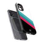 white green red pattern stripes back phone cover | glass case for nothing phone 1