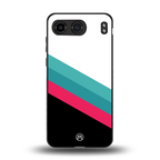 white green red pattern stripes back phone cover | glass case for oneplus nord 4