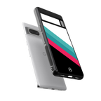 white green red pattern stripes back phone cover | glass case for Google Pixel 7