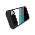 white green red pattern stripes back phone cover | glass case for google pixel 9 pro
