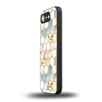 white marble tiles back phone cover | glass case for iphone 16e