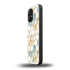 white marble tiles back phone cover | glass case for nothing phone 1