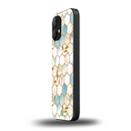 white marble tiles back phone cover | glass case for nothing phone 2