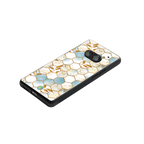white marble tiles back phone cover | glass case for nothing phone 2a