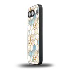 white marble tiles back phone cover | glass case for oneplus nord 4