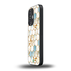 white marble tiles back phone cover | glass case for oneplus nord ce 3