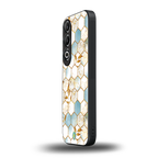 white marble tiles back phone cover | glass case for oneplus nord ce 4