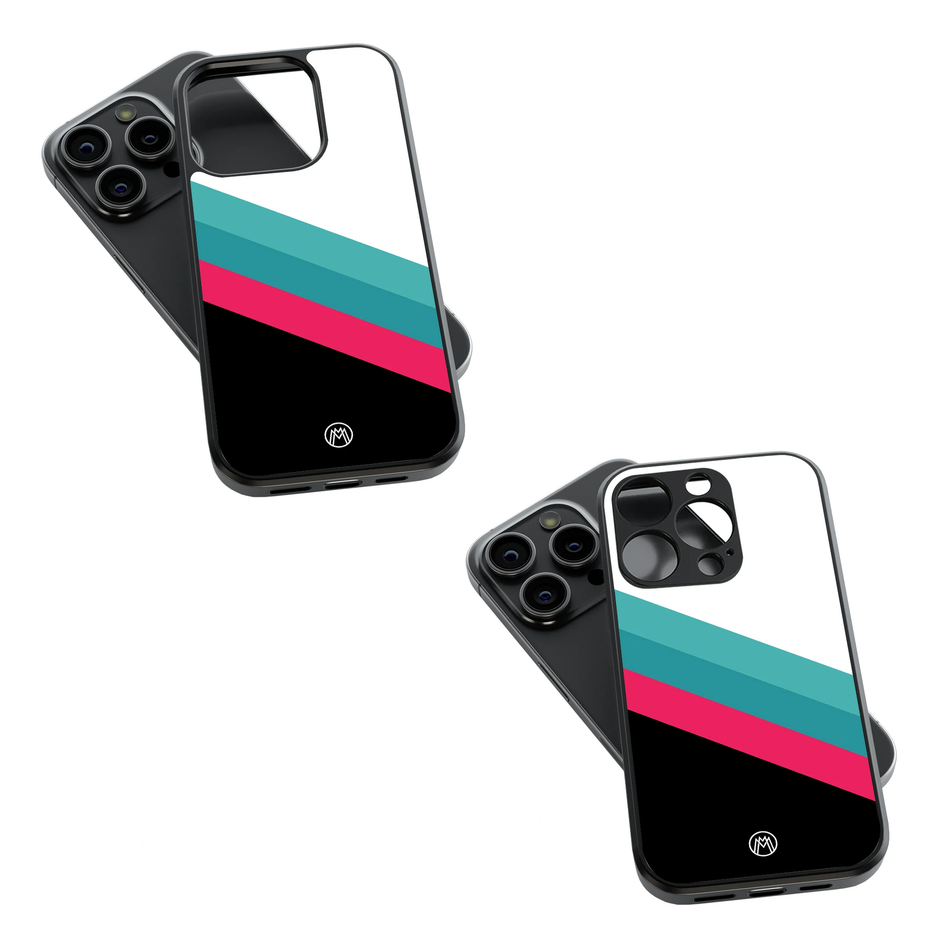 Trendy Glass Back Mobile Case for iPhone, Samsung, Redmi, OnePlus, Google Pixel, Motorola