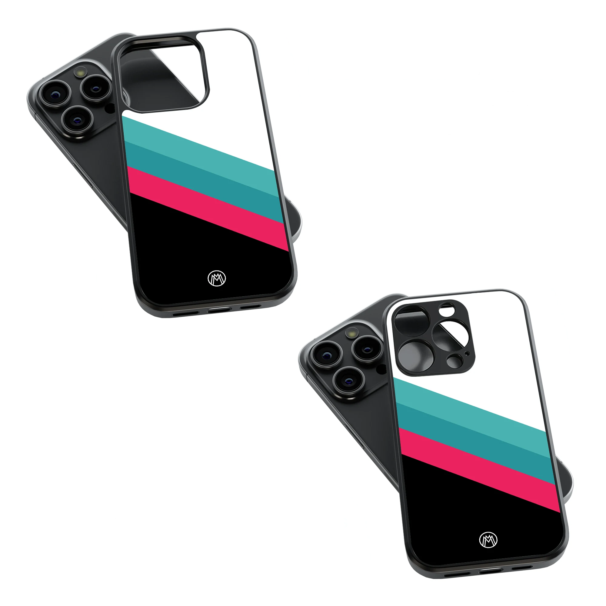 Trendy Glass Back Mobile Case for iPhone, Samsung, Redmi, OnePlus, Google Pixel, Motorola