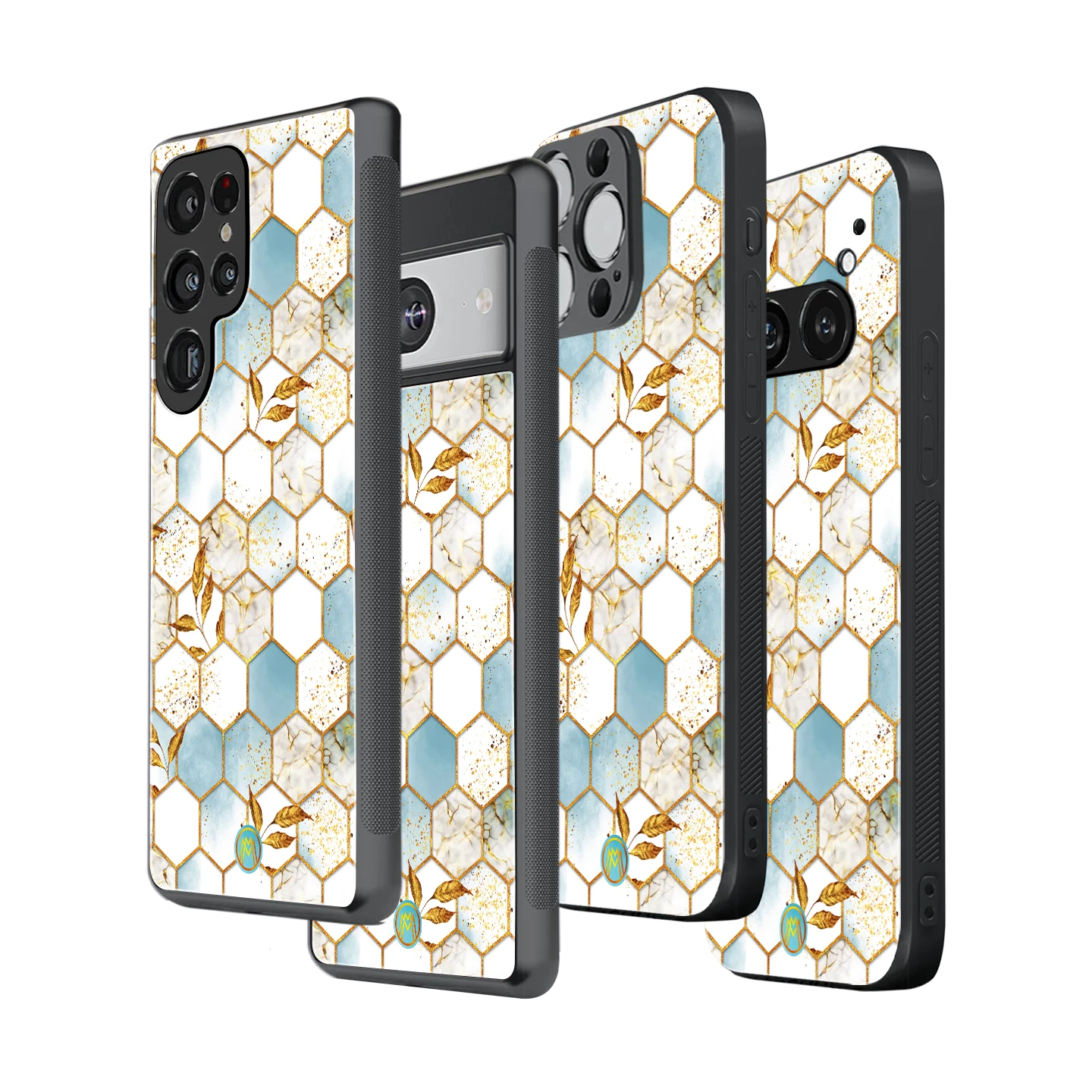 Stylish Glass Back Case for All Smartphones – iPhone, Samsung, OnePlus, Pixel, Redmi, Oppo, Vivo, Motorola