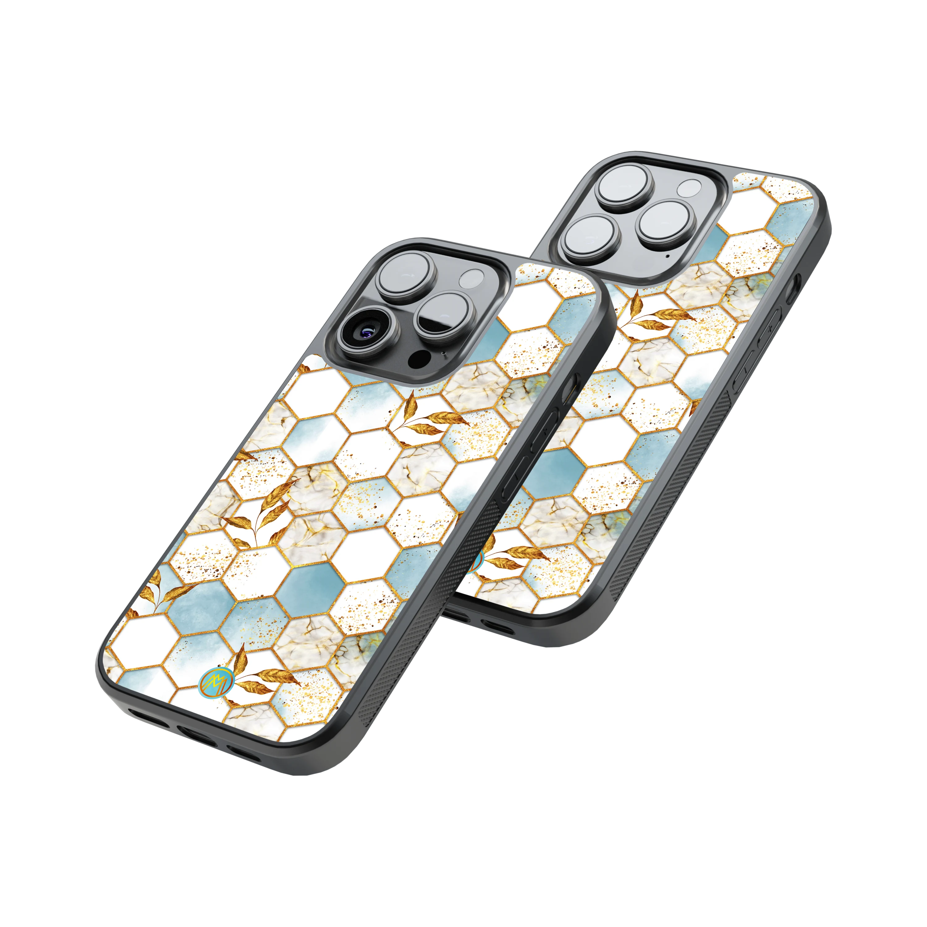 Protective Glass Back Phone Case Compatible with iPhone, Samsung, OnePlus, Pixel & More