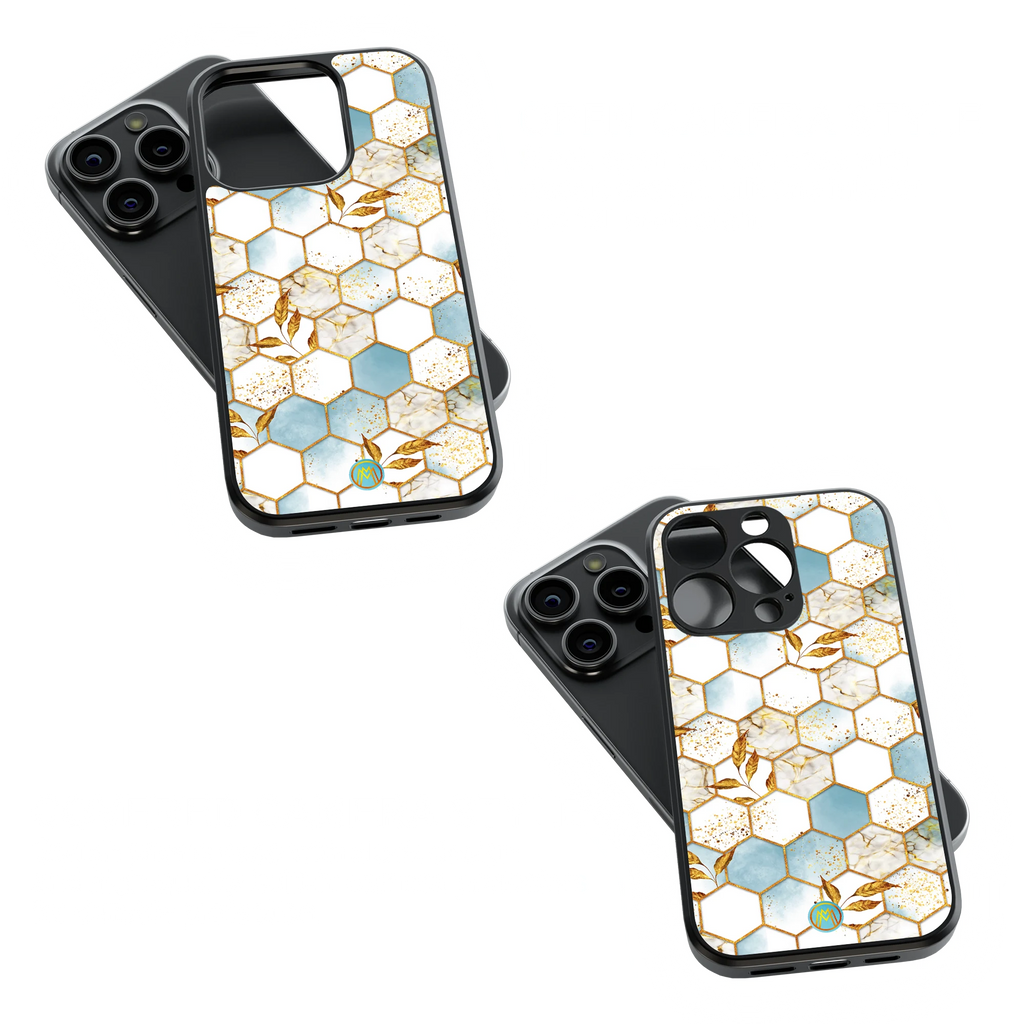 Trendy Glass Back Mobile Case for iPhone, Samsung, Redmi, OnePlus, Google Pixel, Motorola