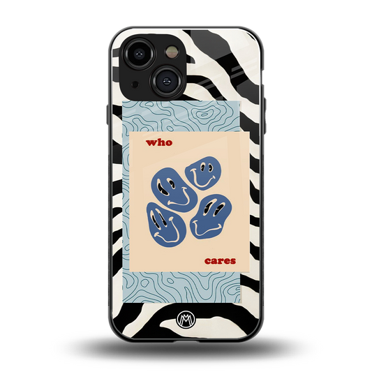 who cares back phone cover | glass case for iphone 13 mini
