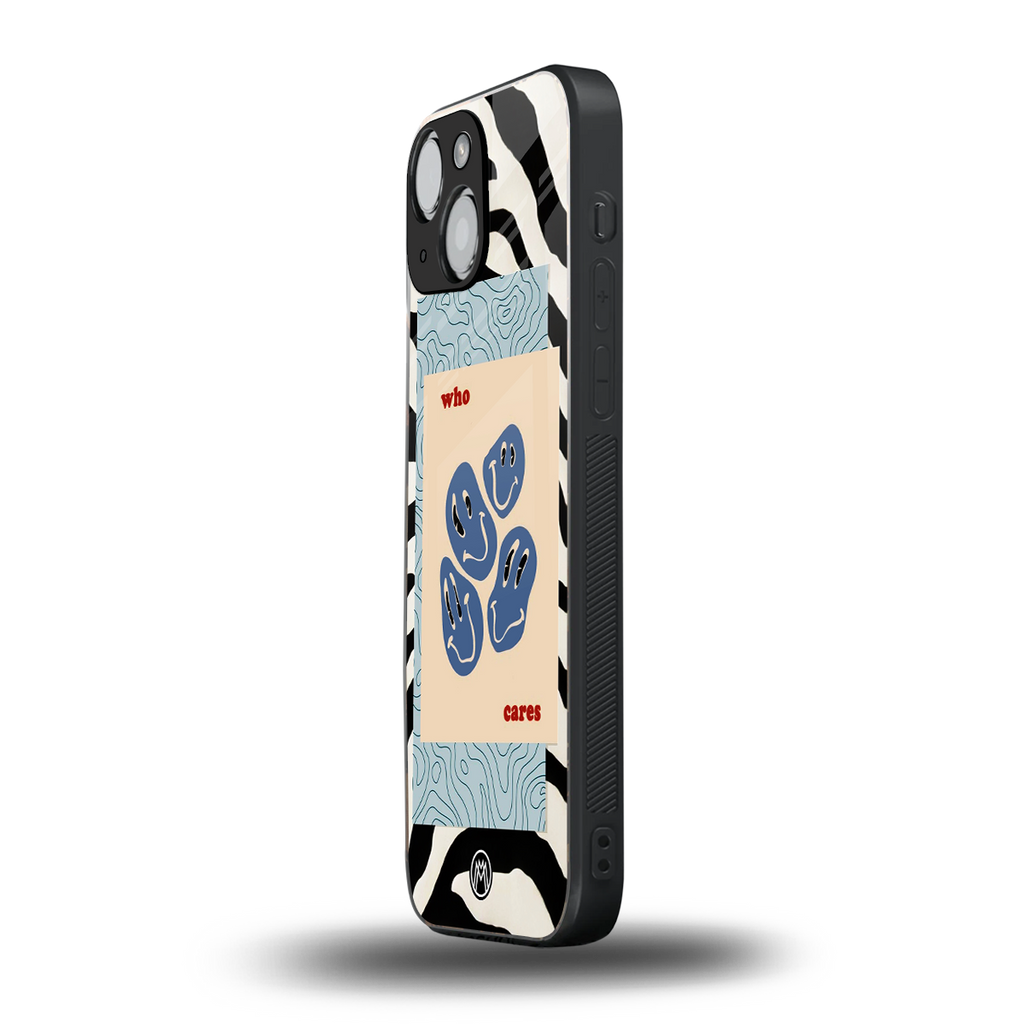 who cares back phone cover | glass case for iphone 13 mini