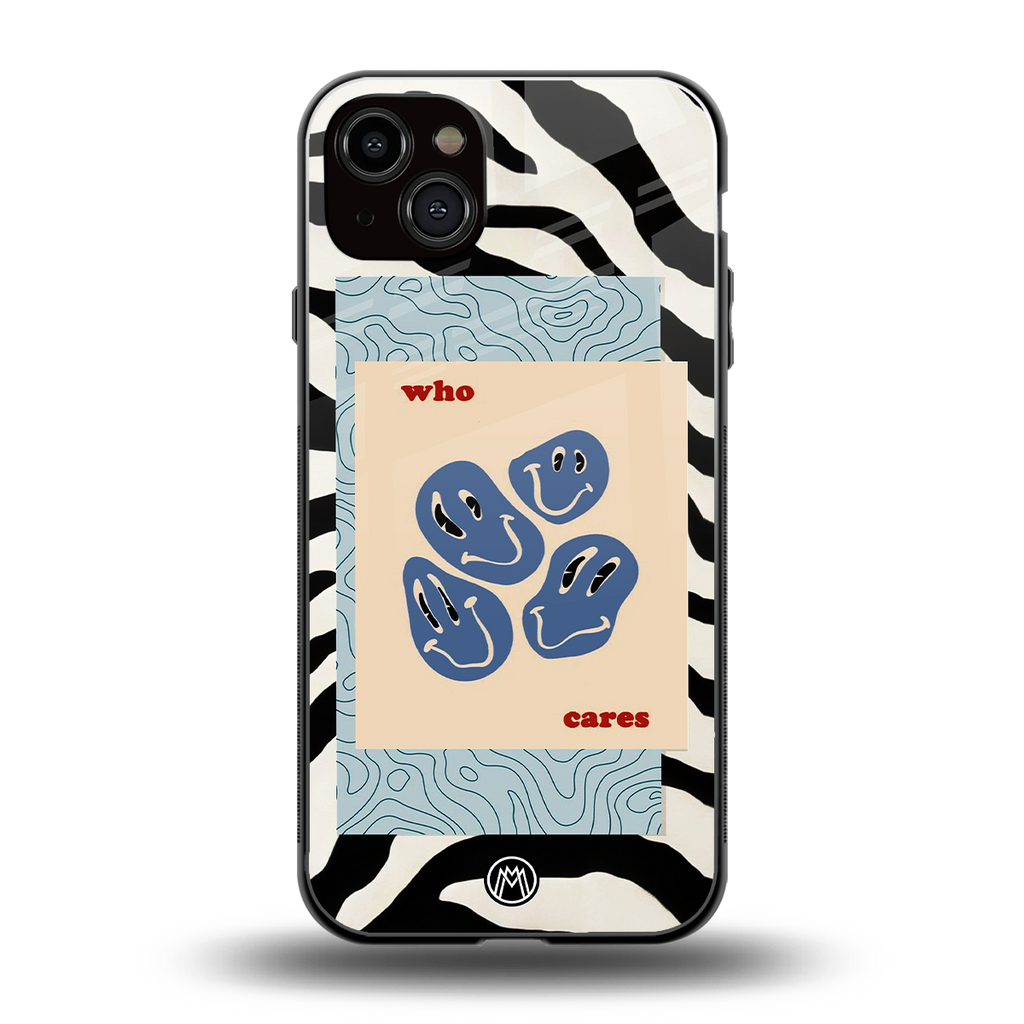 who cares back phone cover | glass case for iphone 15 plus