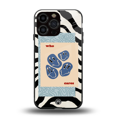 who cares back phone cover | glass case for iphone 14 pro max