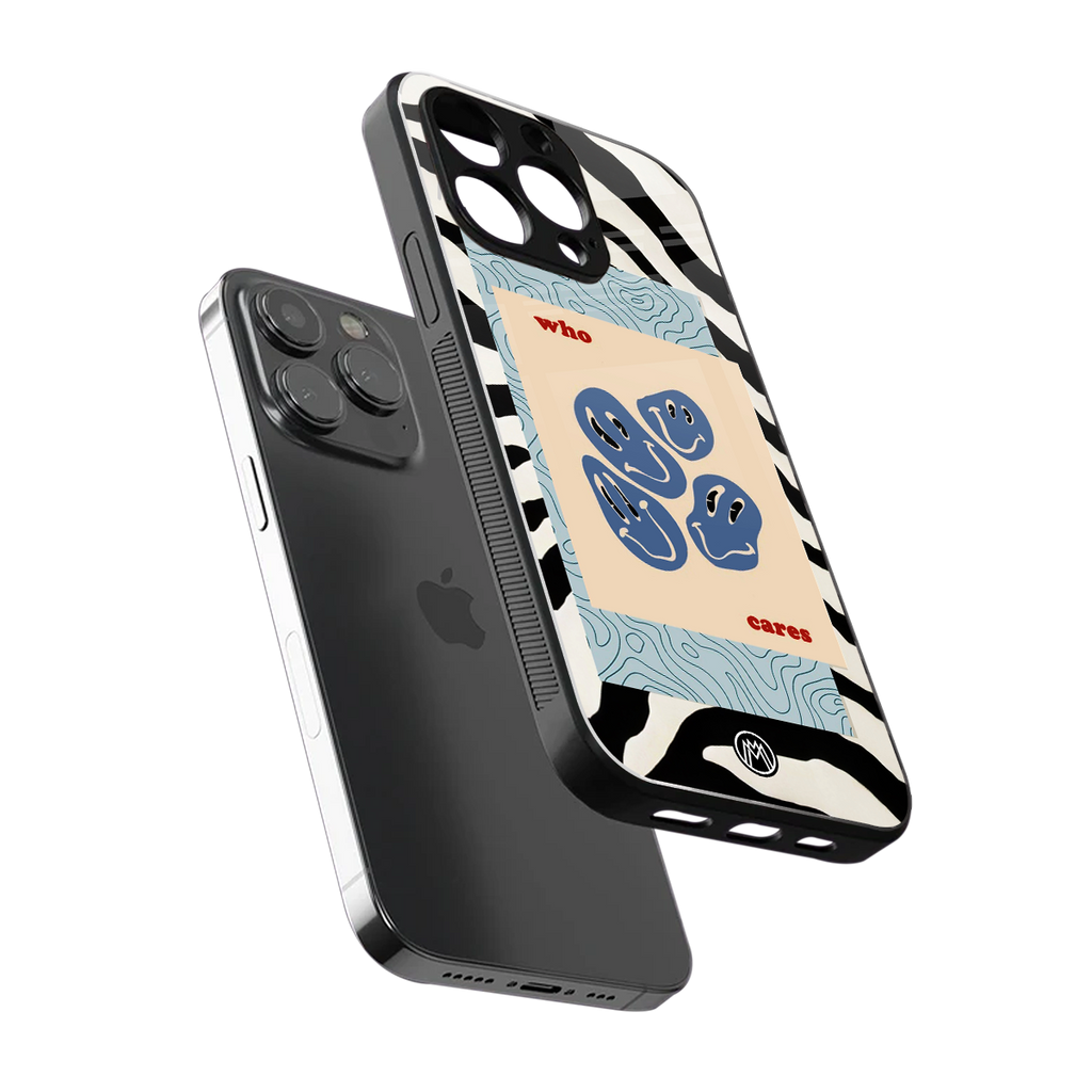 who cares back phone cover | glass case for iphone 14 pro max