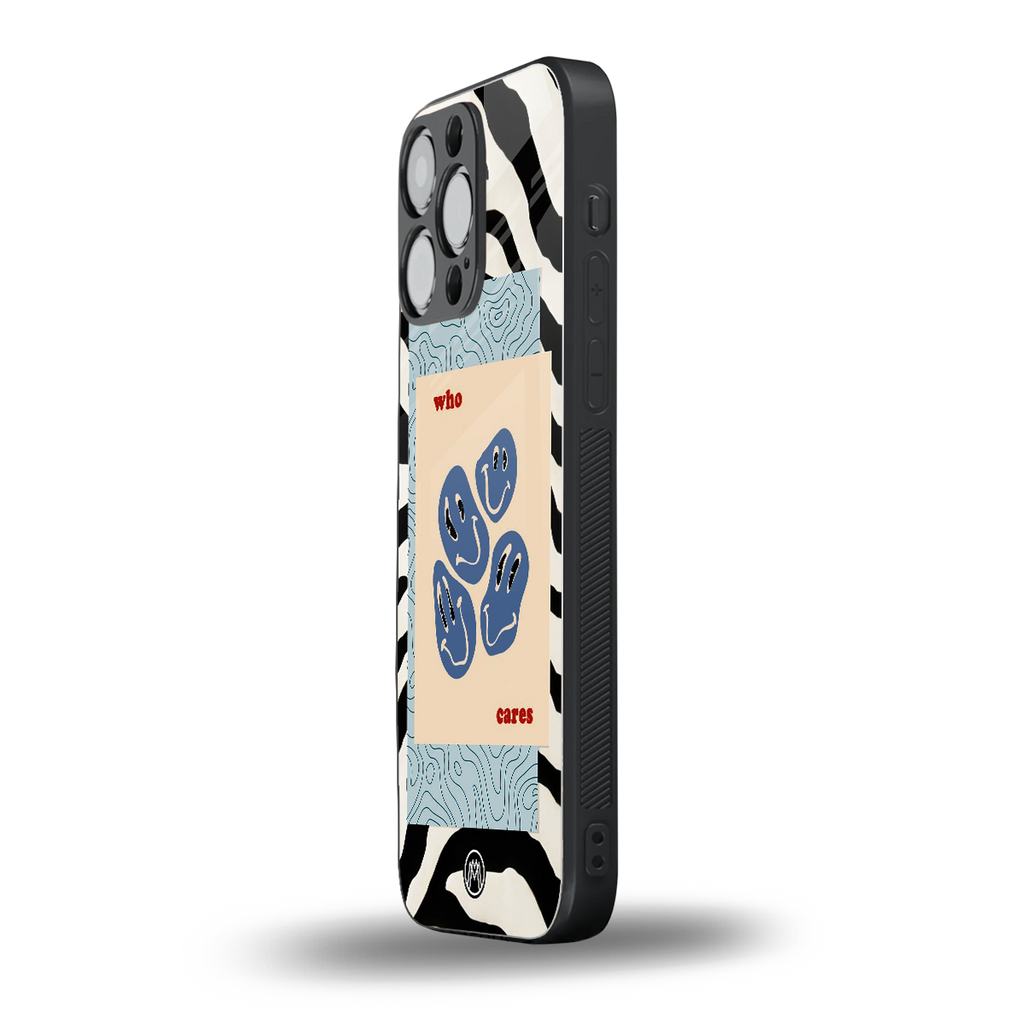 who cares back phone cover | glass case for iphone 14 pro max