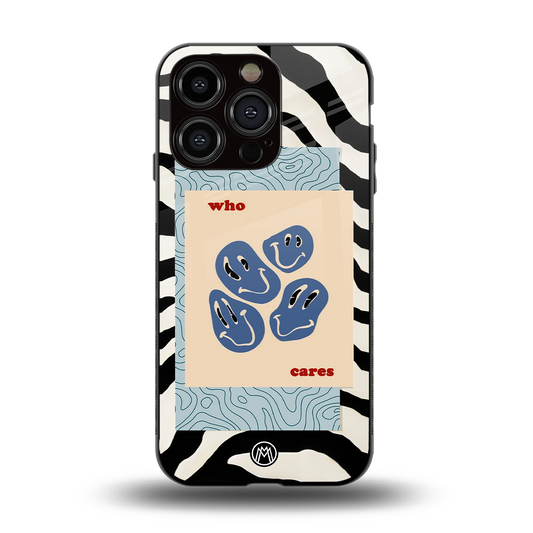 who cares back phone cover | glass case for iphone 14 pro