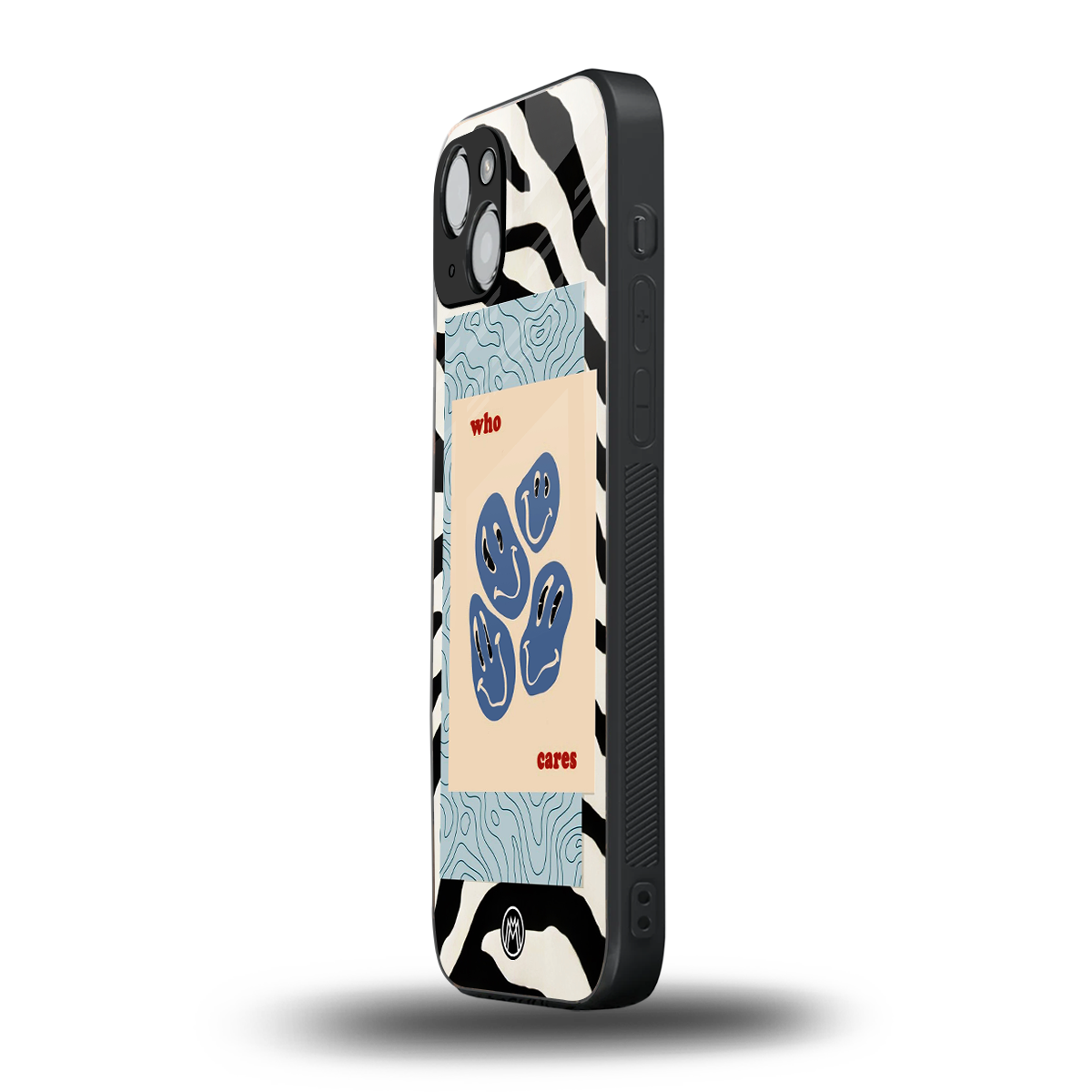 who cares back phone cover | glass case for iphone 15