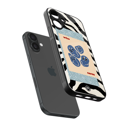 who cares back phone cover | glass case for iphone 16 plus