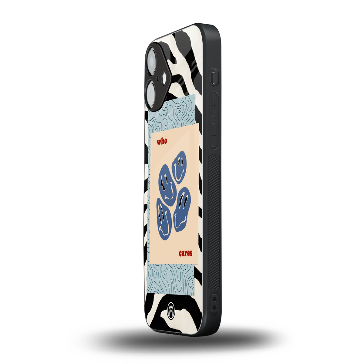 who cares back phone cover | glass case for iphone 16 plus